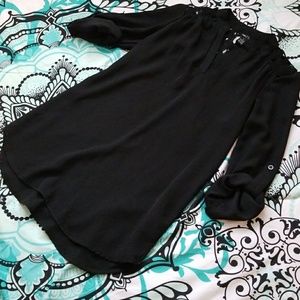 Black Lace Detailed Tunic